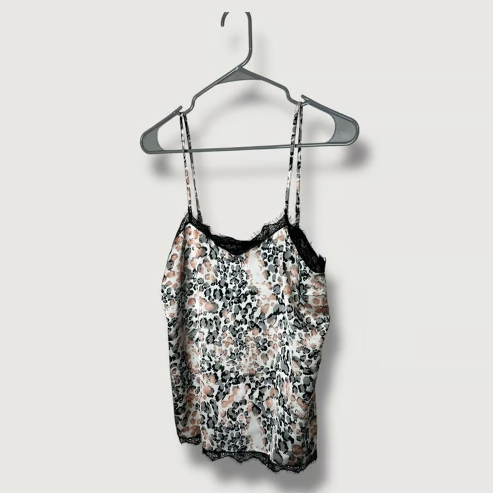 Robertson and Rodeo Gray Peach Animal Print Cami Size Small